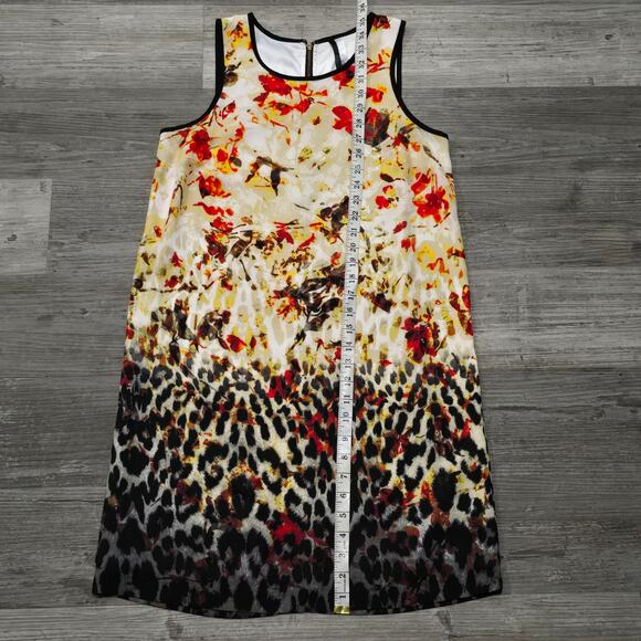 Kensie Abstract Floral & Animal Print Sleeveless Dress - Picture 7 of 8